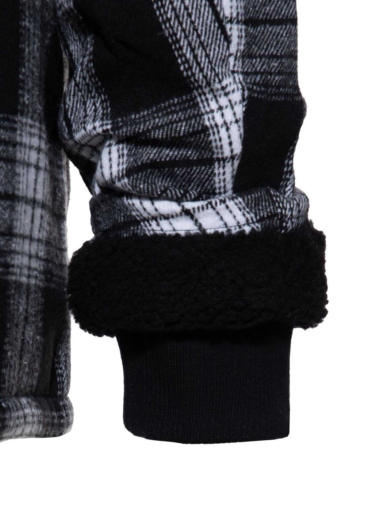 Flanelljacke in Schwarz – Winterjacken von King Kerosin - Ansicht 6
