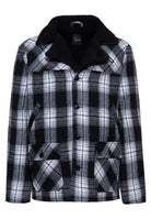 Flanelljacke in Schwarz – Winterjacken von King Kerosin - Ansicht 1