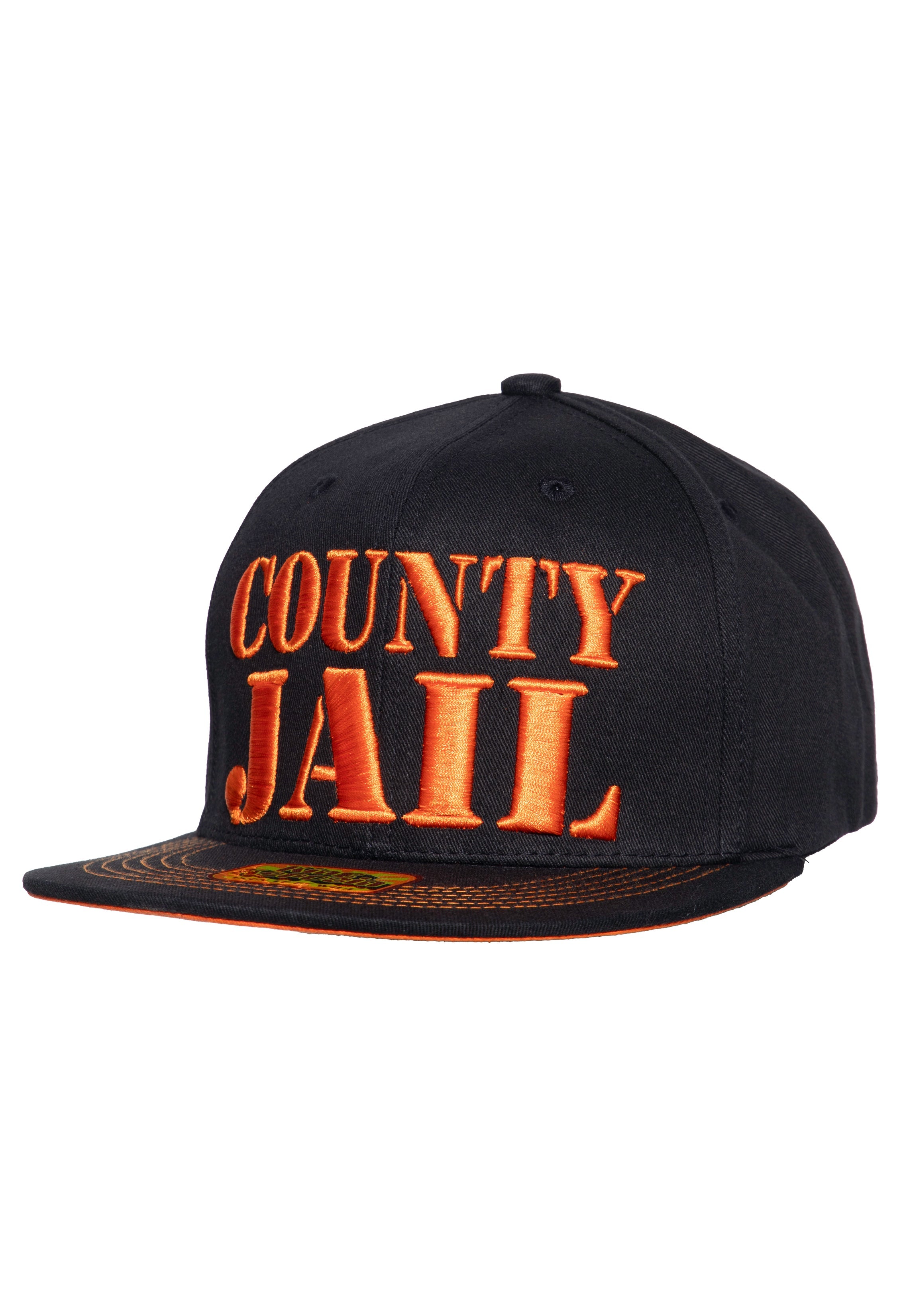 Flat Brim Cap «County Jail» Snapback Cap von King Kerosin
