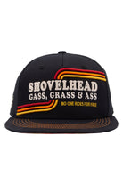 Flat Brim Cap 'Shovelhead' in Schwarz Snapback Cap von King Kerosin