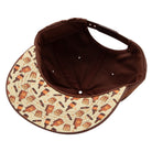 Flat Brim Cap 'Sponsored by Whiskey' in Braun Snapback Cap von King Kerosin