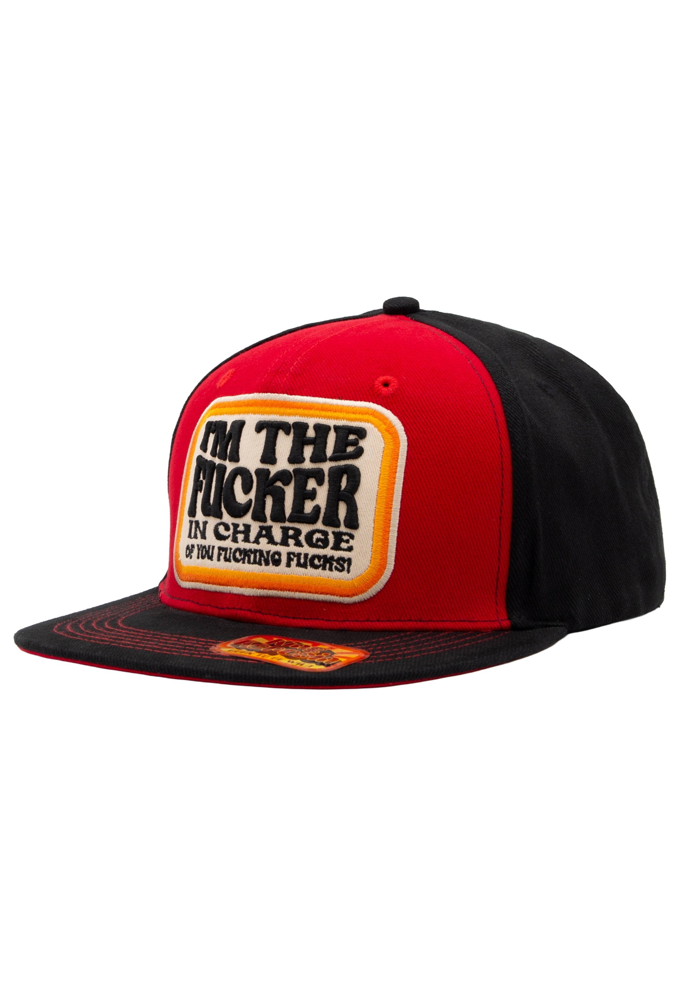 King Kerosin - Flatbrim Cap «I'm The Fucker In Charge Of You Fucking Fucks»