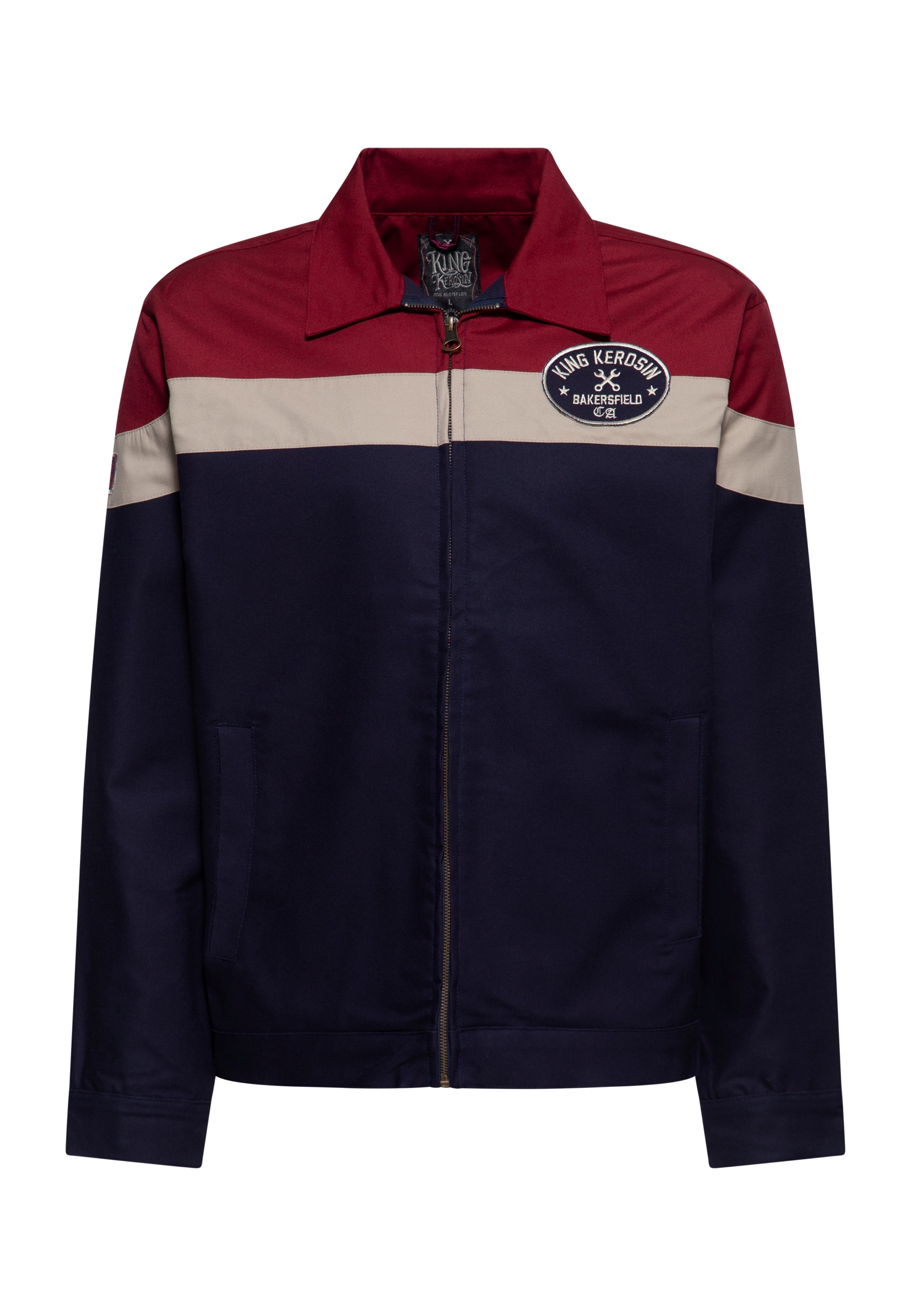 Gabardine Jacke 'Bakersfield' in Navy Leichte Jacken von King Kerosin
