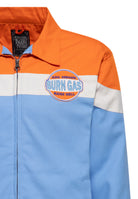 Gabardine Jacke 'Burn Gas' in Hellblau Leichte Jacken von King Kerosin