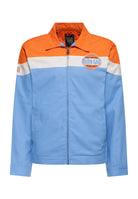 Gabardine Jacke 'Burn Gas' in Hellblau Leichte Jacken von King Kerosin