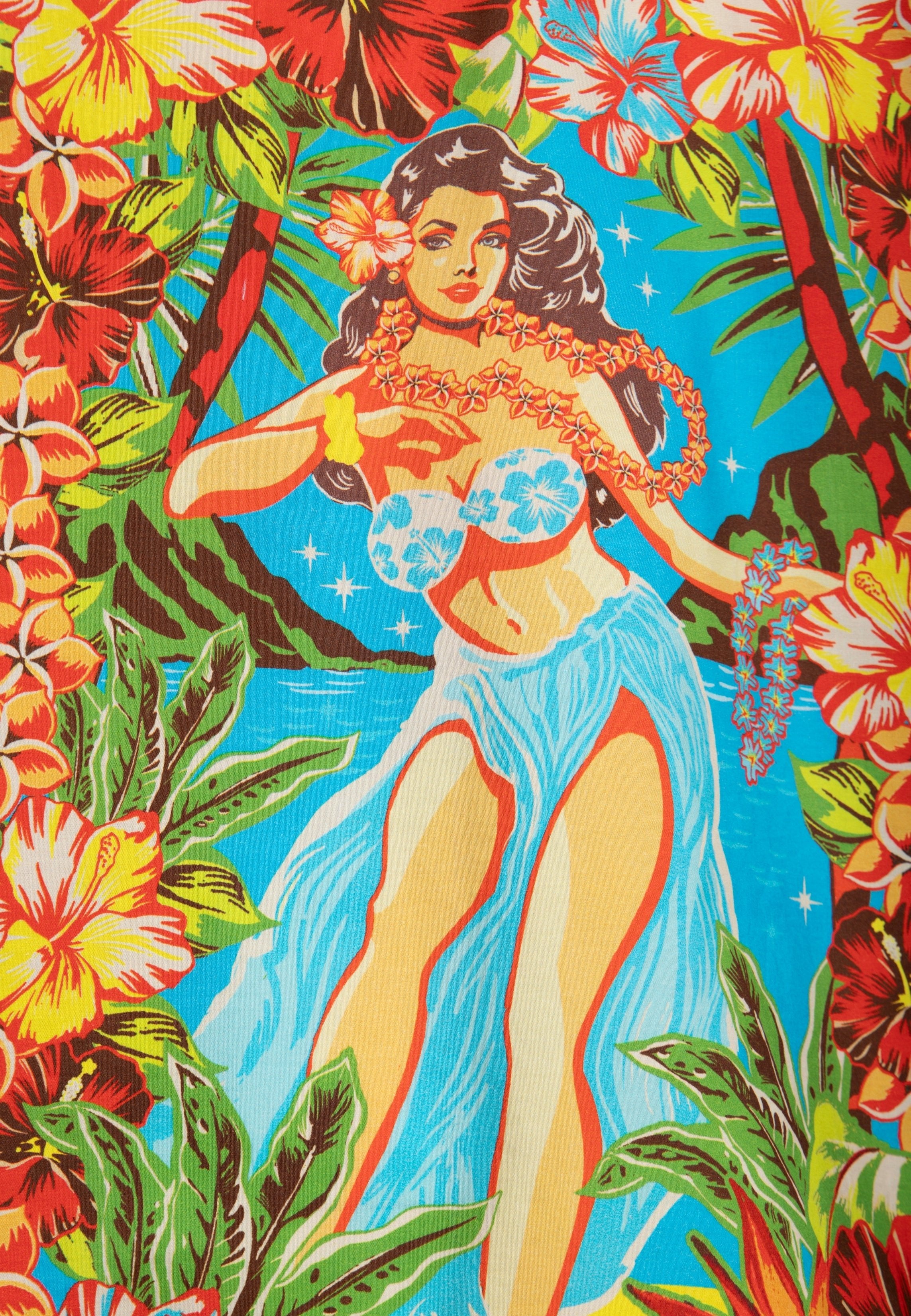Hawaii Hemd «Hula Girl» Hemden - Kurzarm von King Kerosin