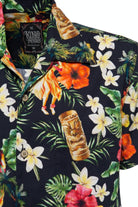 King Kerosin - Hawaii Kurzarmhemd mit floralem Print mit Tänzerinnen «Dancers»