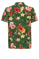 King Kerosin - Hawaii Kurzarmhemd mit Reverskragen und floralem Muster «Tropic»