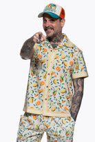 Hawaiihemd 'Citrus Cocktail' in Offwhite Hemden - Kurzarm von King Kerosin