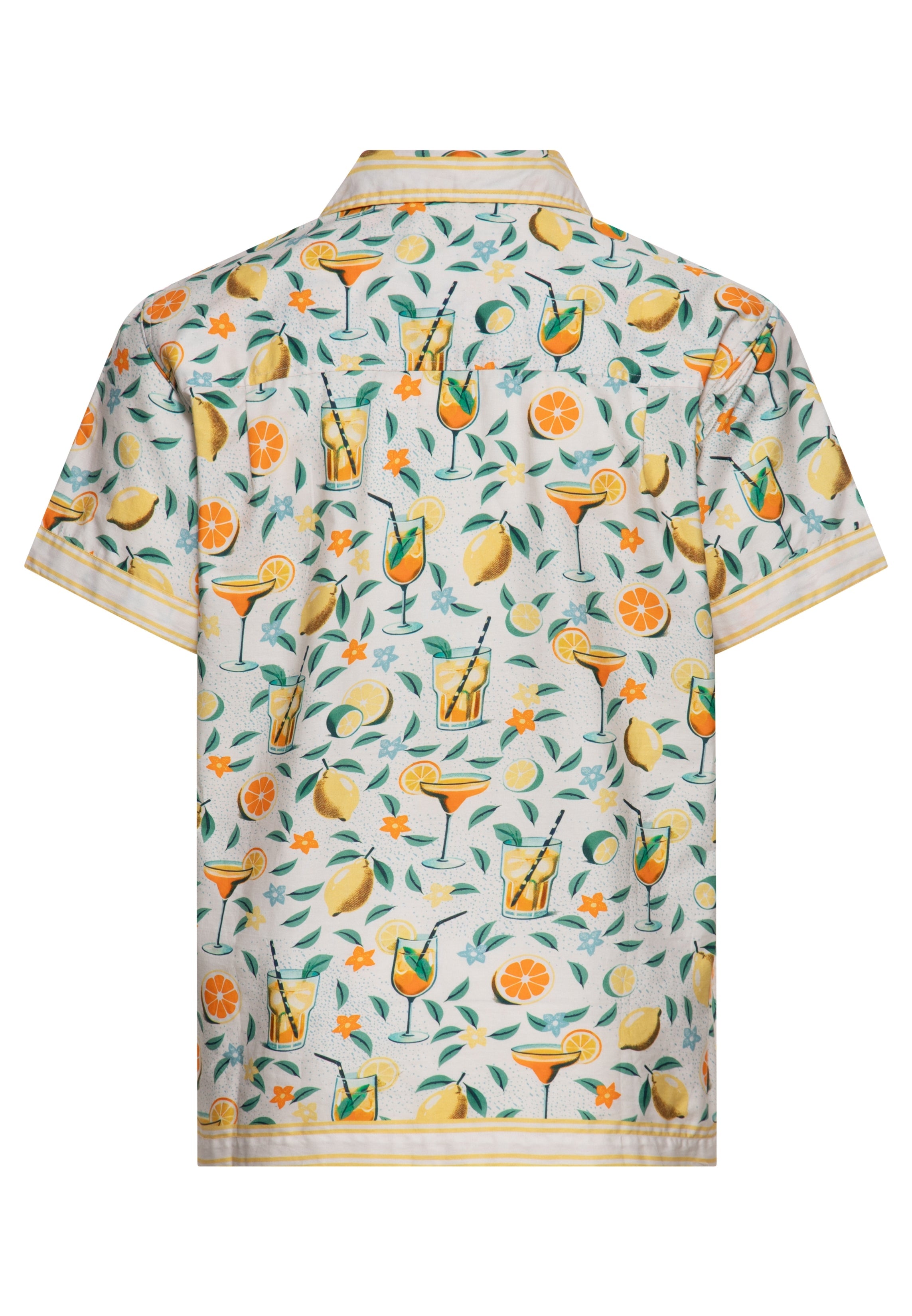 Hawaiihemd 'Citrus Cocktail' in Offwhite Hemden - Kurzarm von King Kerosin