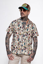Hawaiihemd 'Cowgirl' in Offwhite Hemden - Kurzarm von King Kerosin