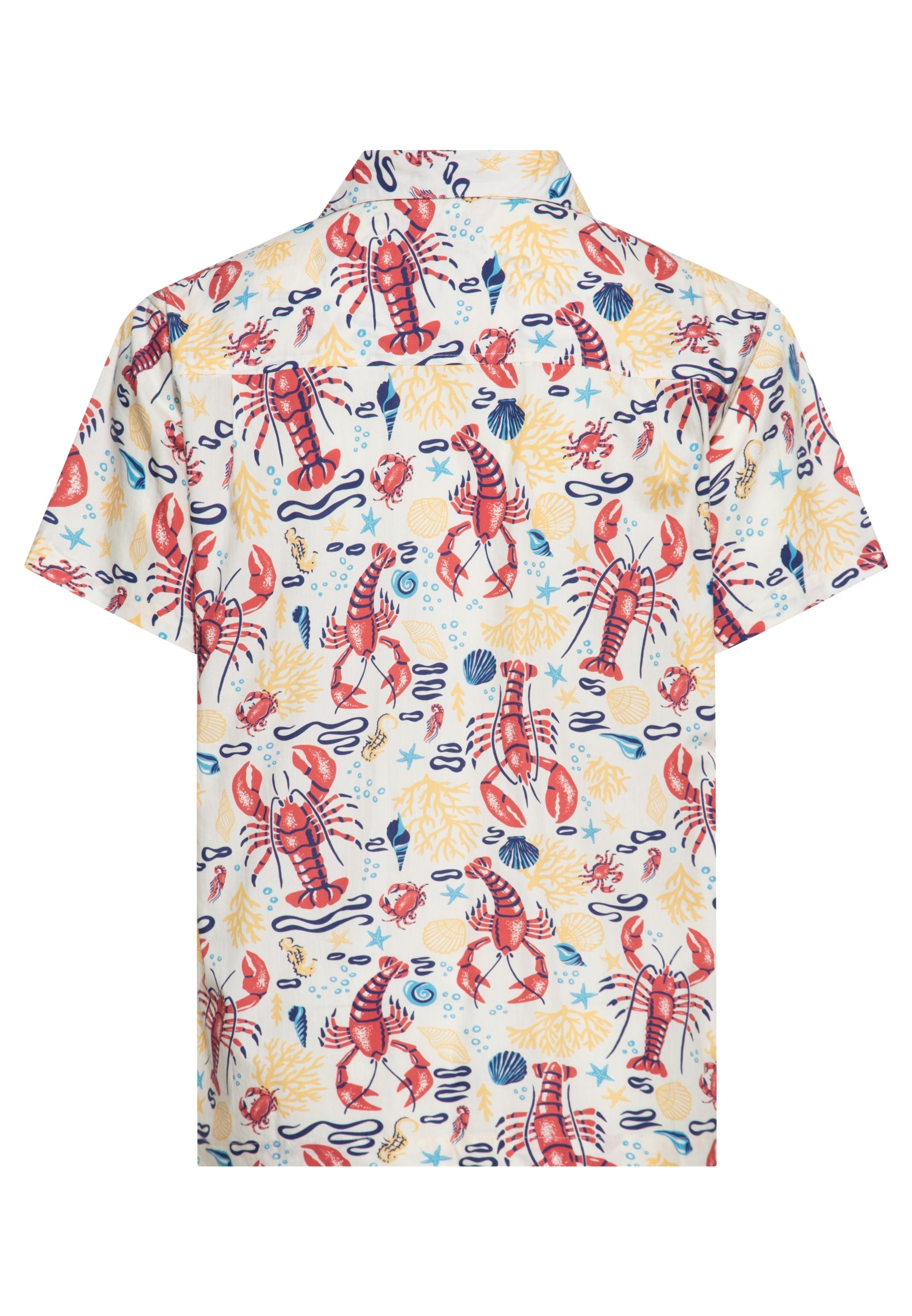 Hawaiihemd 'Deep Sea' in Offwhite Hemden - Kurzarm von King Kerosin