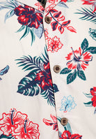 Hawaiihemd 'Hibiscus' in Offwhite Hemden - Kurzarm von King Kerosin
