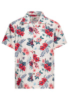 Hawaiihemd 'Hibiscus' in Offwhite Hemden - Kurzarm von King Kerosin