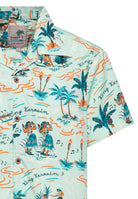 Hawaiihemd 'Hula Hawaii' in Mint Hemden - Kurzarm von King Kerosin