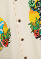 Hawaiihemd 'Lucky Monster' in Offwhite Hemden - Kurzarm von King Kerosin