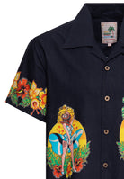 Hawaiihemd 'Lucky Monster' in Schwarz Hemden - Kurzarm von King Kerosin