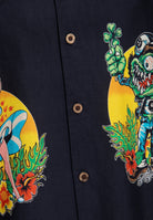 Hawaiihemd 'Lucky Monster' in Schwarz Hemden - Kurzarm von King Kerosin