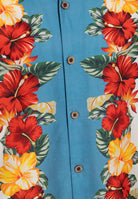 Hawaiihemd 'Tropical Flowers' in Beige Hemden - Kurzarm von King Kerosin