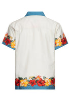 Hawaiihemd 'Tropical Flowers' in Beige Hemden - Kurzarm von King Kerosin