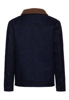 Herren Denim Jacket with Teddy collar in Dark Blue Wash – Jeansjacke von King Kerosin - Ansicht 2