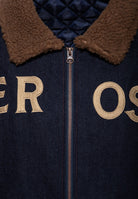 Herren Denim Jacket with Teddy collar in Dark Blue Wash – Jeansjacke von King Kerosin - Ansicht 3