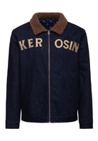 Herren Denim Jacket with Teddy collar in Dark Blue Wash – Jeansjacke von King Kerosin - Ansicht 1