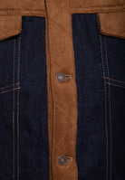 Herren Denim Steppweste in Navy – Weste von King Kerosin - Ansicht 5