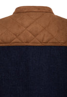 Herren Denim Steppweste in Navy – Weste von King Kerosin - Ansicht 4