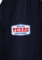 Herren Jacke mit Cowhide-Look Panels in Blue Wash – Jacke von King Kerosin - Ansicht 7