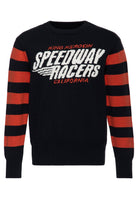 Herren Strickpullover "Speedway Racers" in Black & Red – Strickpullover von King Kerosin - Ansicht 1
