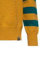 Herren Strickpullover "Speedway Racers" in Dark Senf – Strickpullover von King Kerosin - Ansicht 4