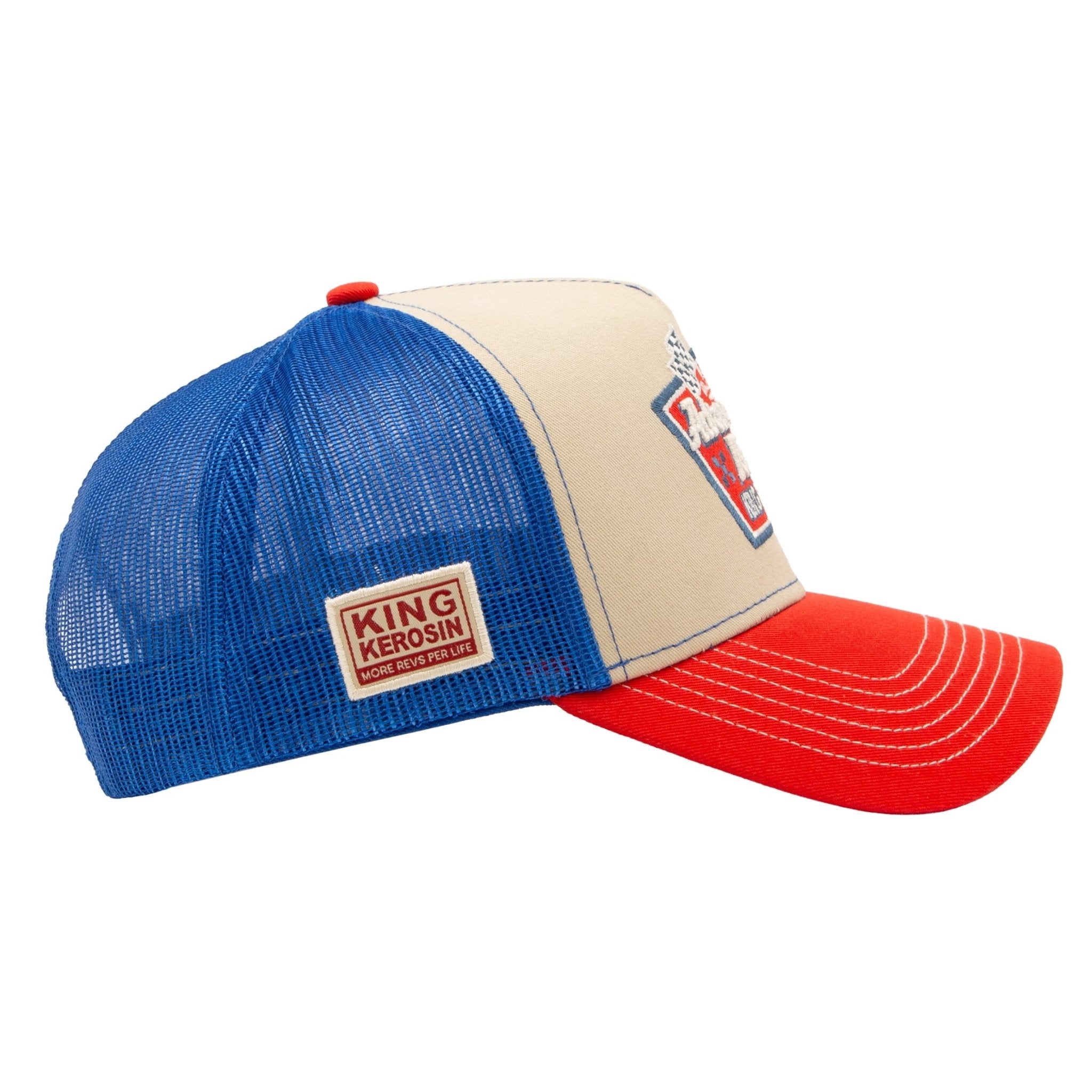 Herren Trucker Cap "Adrenaline Rush" in Red & Blue – Cap von King Kerosin - Ansicht 3