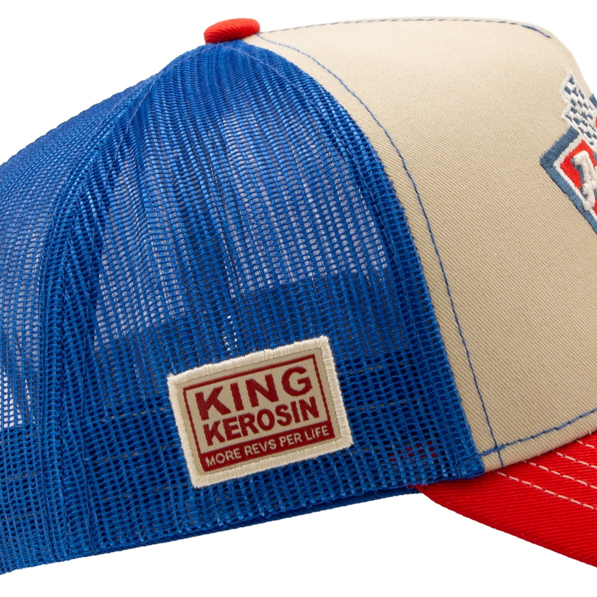 Herren Trucker Cap "Adrenaline Rush" in Red & Blue – Cap von King Kerosin - Ansicht 6
