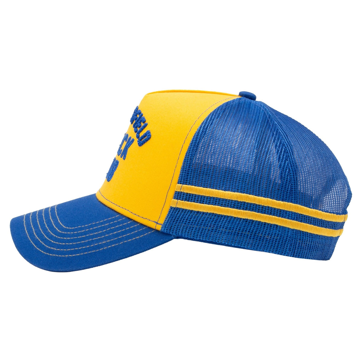Herren Trucker Cap "Bakersfield Track Club" in Navy & Yellow – Cap von King Kerosin - Ansicht 4