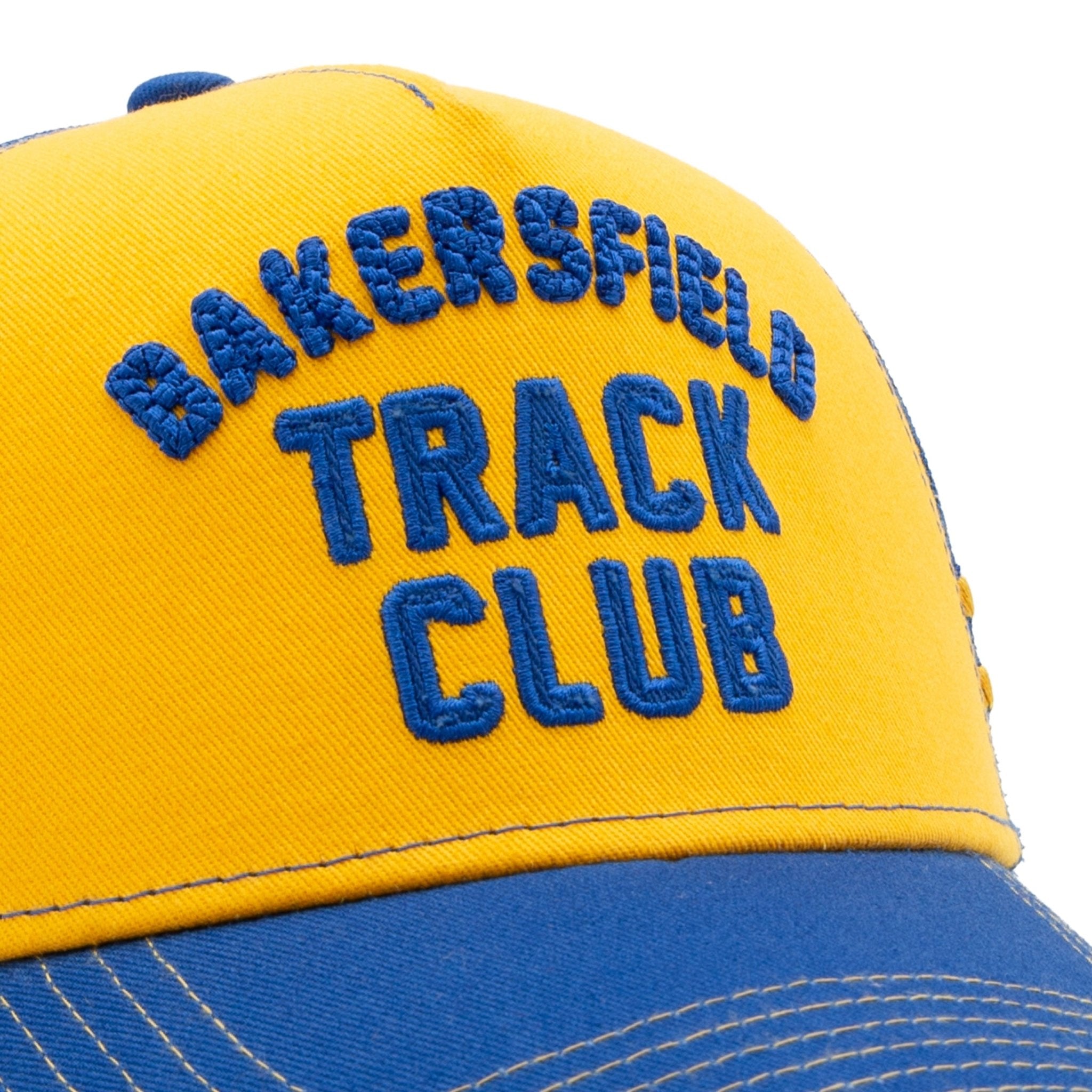 Herren Trucker Cap "Bakersfield Track Club" in Navy & Yellow – Cap von King Kerosin - Ansicht 5