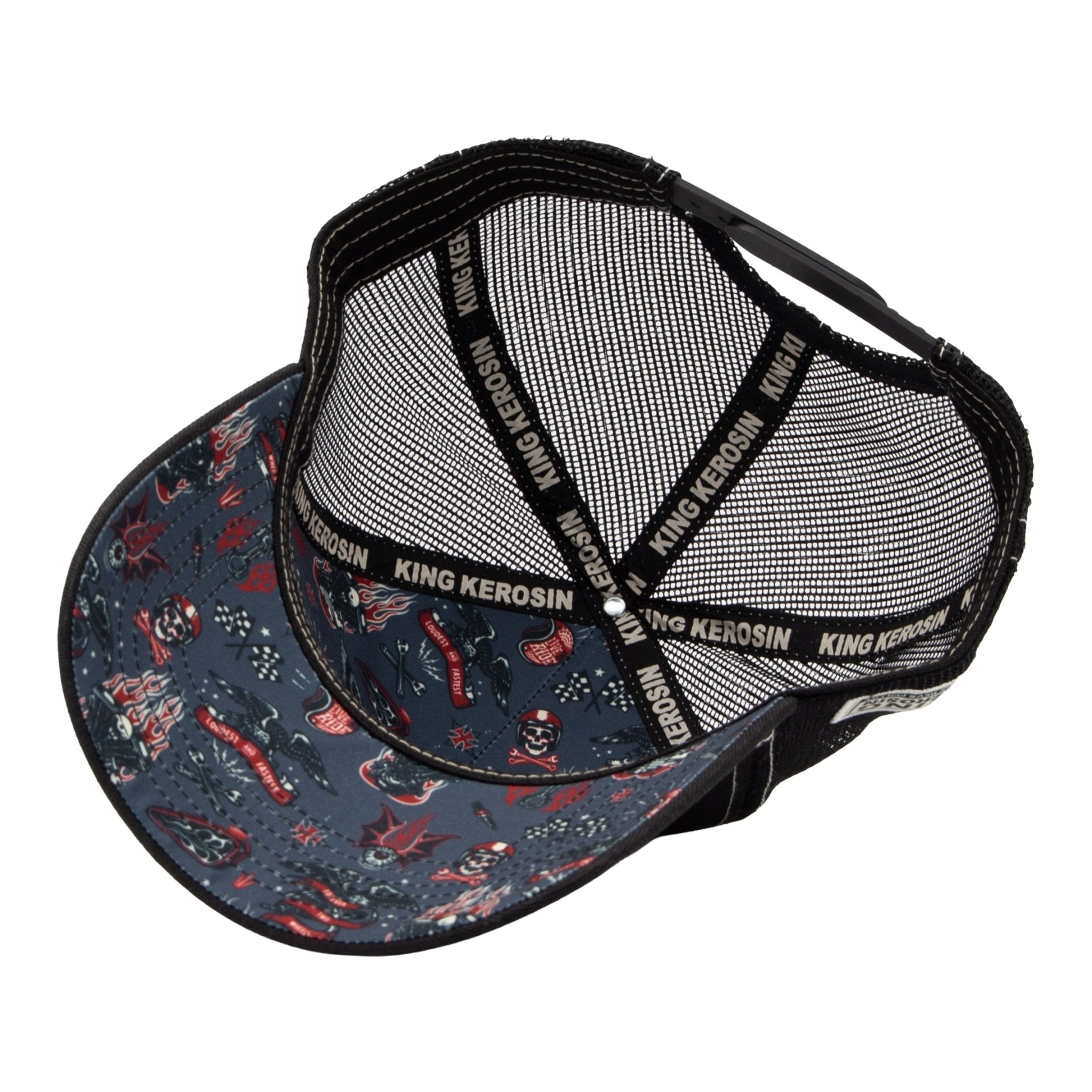Herren Trucker Cap "Born to Ride" in Black – Cap von King Kerosin - Ansicht 5