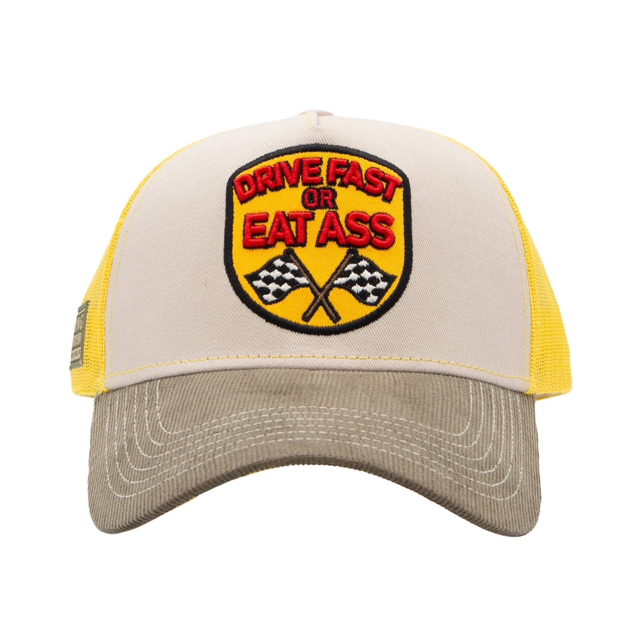 Herren Trucker Cap "Drive Fast" in Khaki – Cap von King Kerosin - Ansicht 2