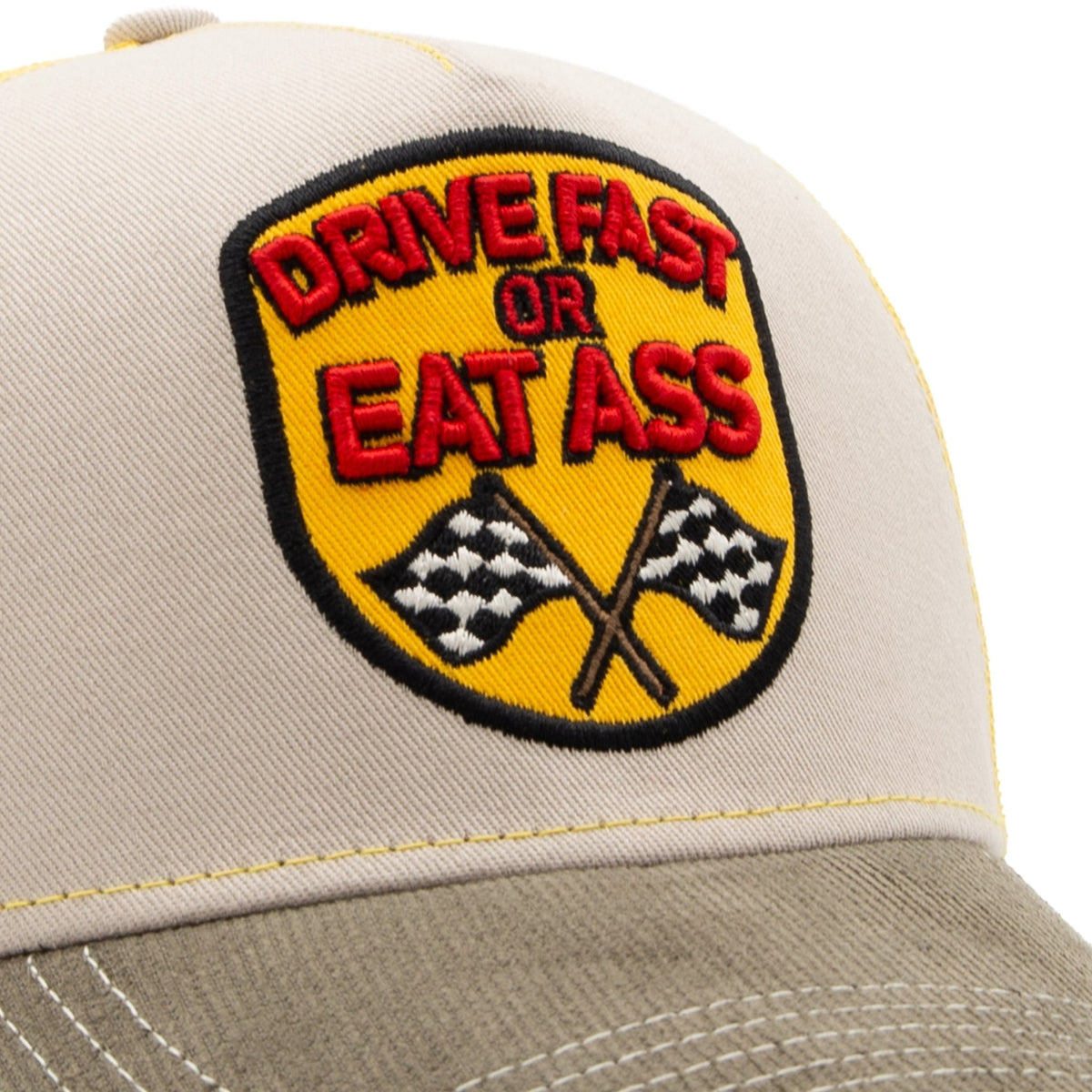 Herren Trucker Cap "Drive Fast" in Khaki – Cap von King Kerosin - Ansicht 4