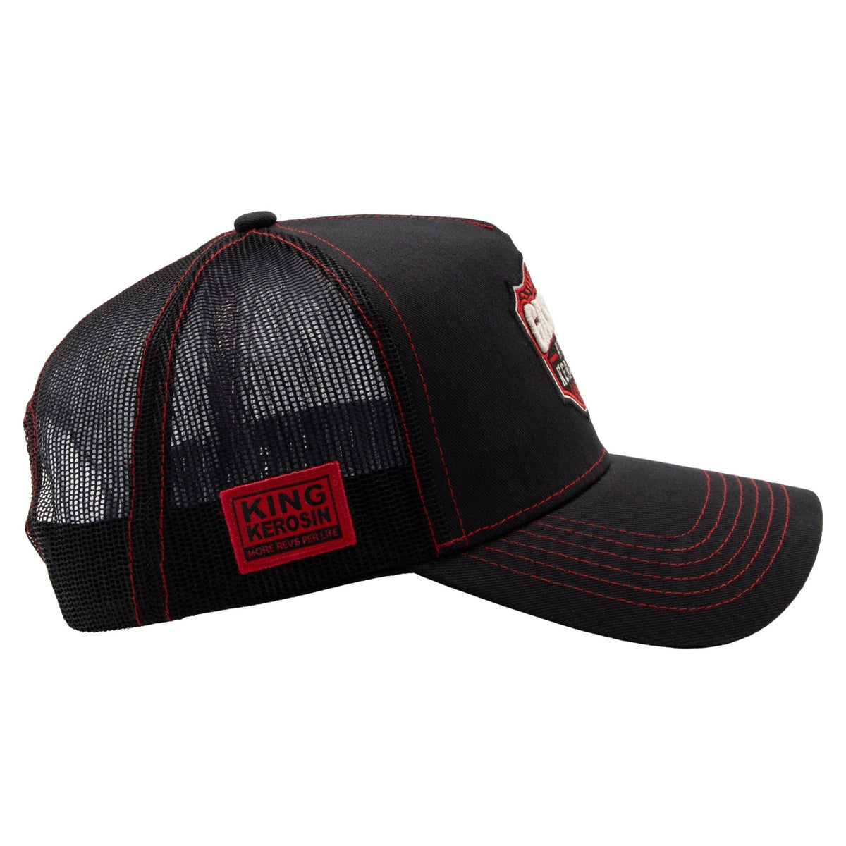 Herren Trucker Cap "Gashole" in Black – Cap von King Kerosin - Ansicht 3