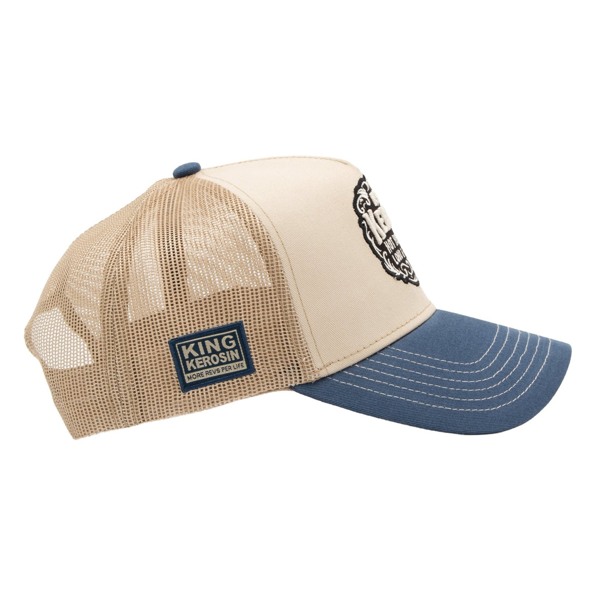 Herren Trucker Cap "Hot Rod" in Off White – Cap von King Kerosin - Ansicht 3