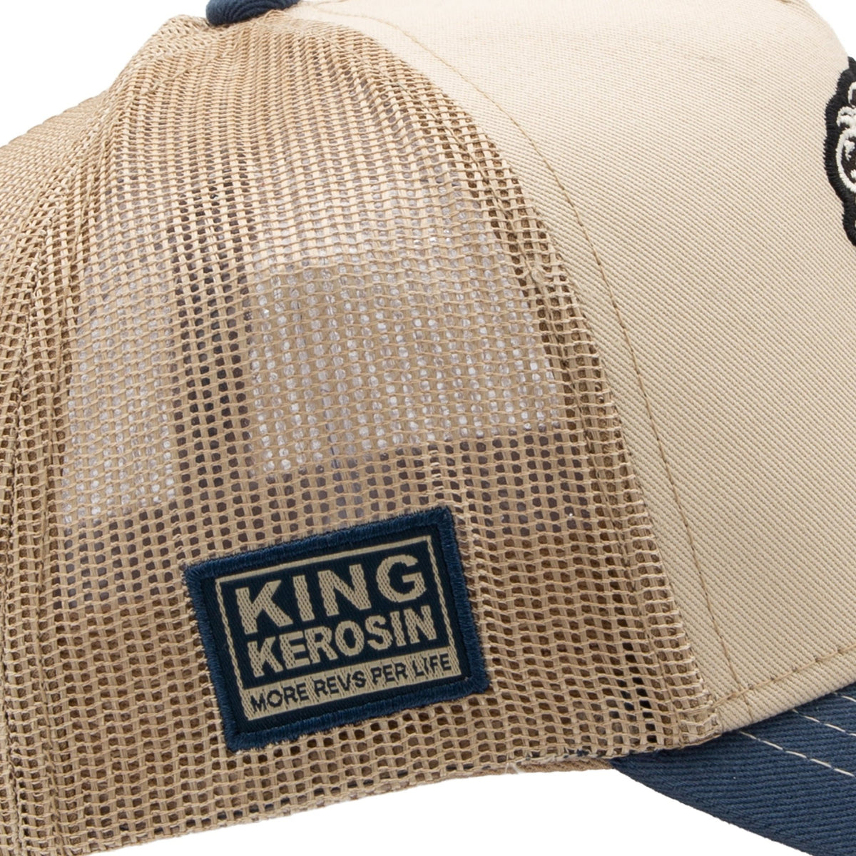 Herren Trucker Cap "Hot Rod" in Off White – Cap von King Kerosin - Ansicht 6