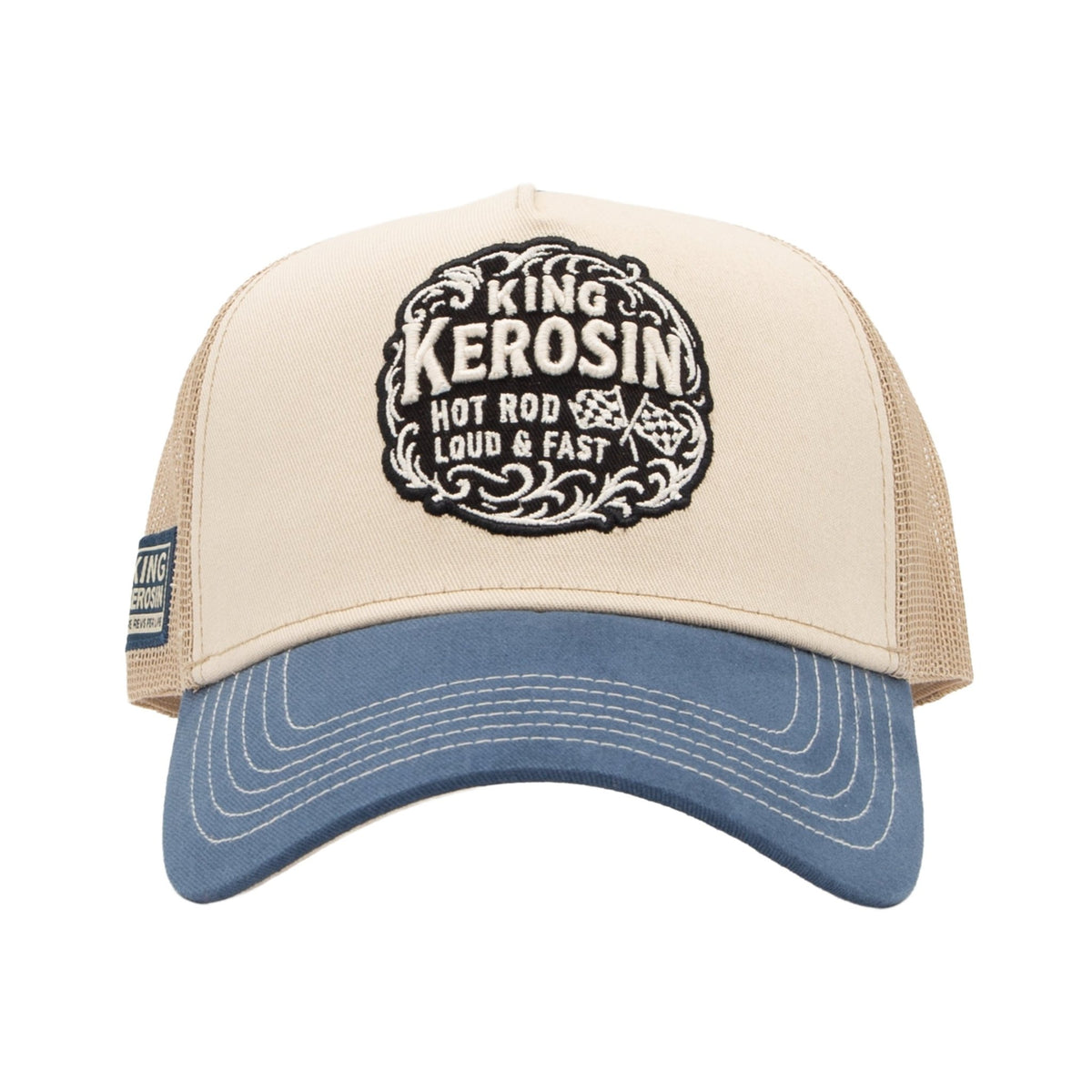 Herren Trucker Cap "Hot Rod" in Off White – Cap von King Kerosin - Ansicht 2