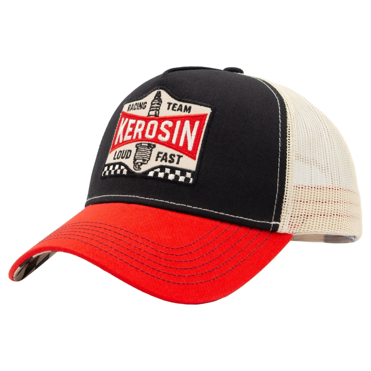 Herren Trucker Cap "Loud & Fast" in Black – Cap von King Kerosin - Ansicht 1