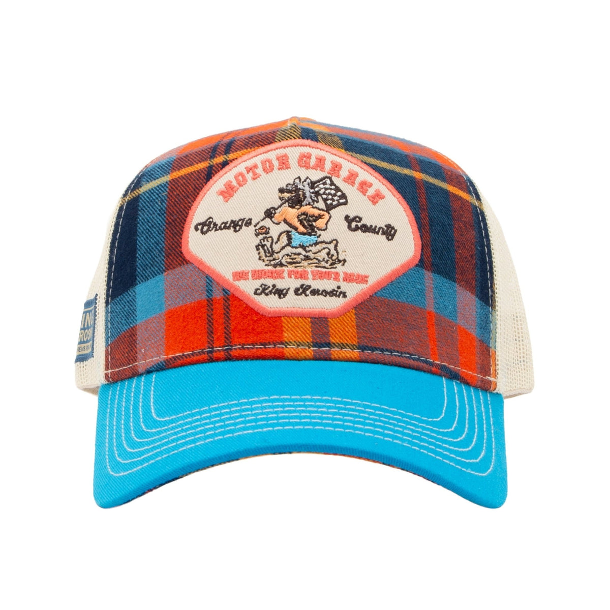 Herren Trucker Cap "Motor Garage" in Brown – Cap von King Kerosin - Ansicht 2