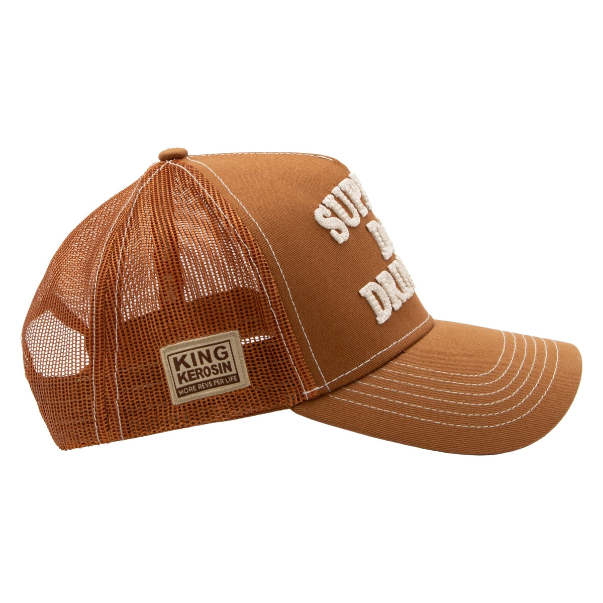 Herren Trucker Cap "Support Day Drinking" in Brown – Cap von King Kerosin - Ansicht 3