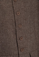 Herren Vintage Weste in herringbone in Brown – Weste von King Kerosin - Ansicht 4