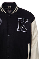 King Kerosin - Hochwertige College Jacke aus Wolle und Leder