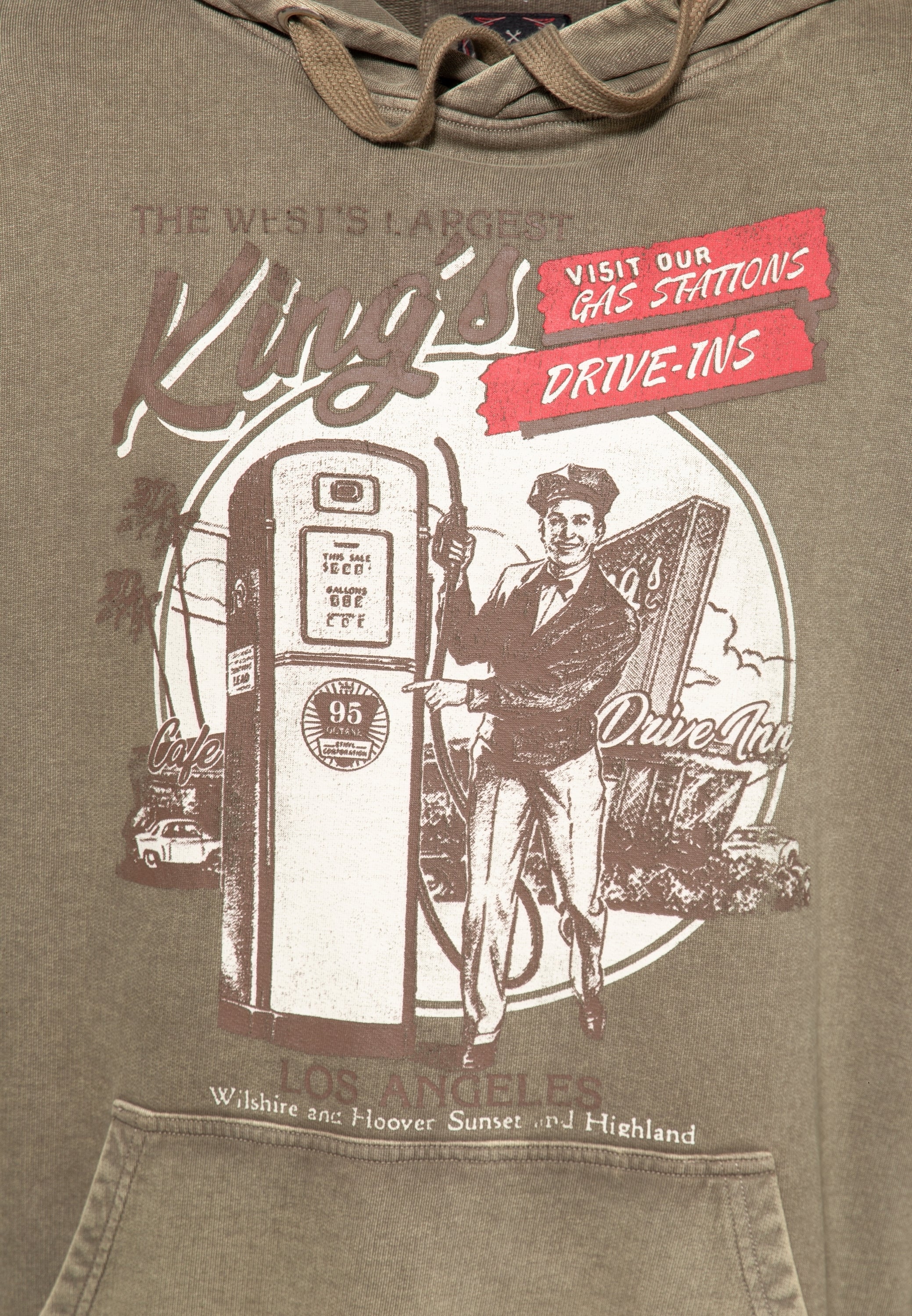 King Kerosin - Hoodie Acidwash «Kings»