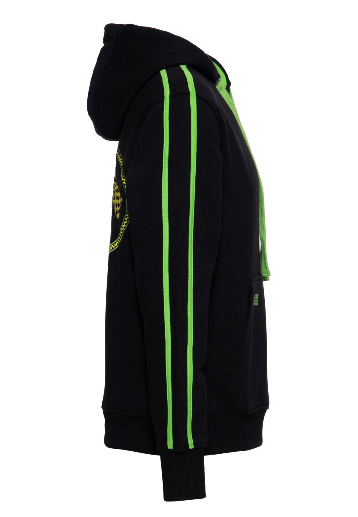Hoodie 'Speedfreak V8' in Schwarz – Kapuzenpullover von King Kerosin - Ansicht 3